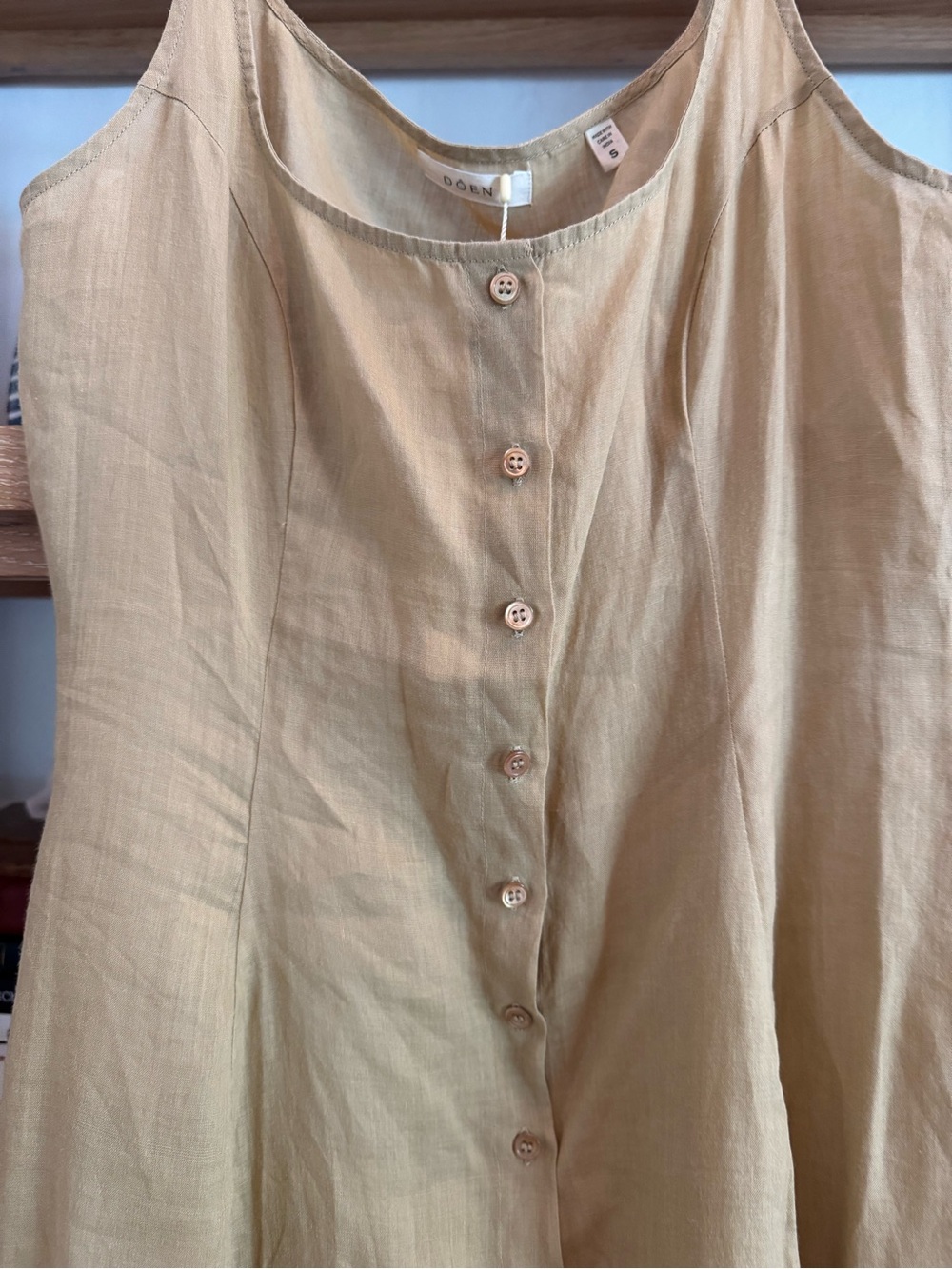 NWT Doen Lantana Dress in Oaken, size S - Picture 5 of 8